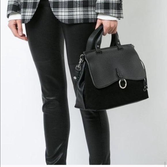Rebecca Minkoff Black Suede Kieth Satchell - Picture 7 of 7